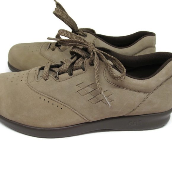 SAS Free Time Tripad Comfort  Brown Suede Lace Up - Picture 4 of 8